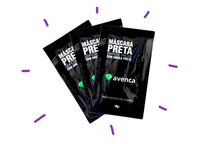 Embalagens da Máscara Preta para Cravos da Avenca