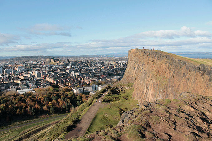 Arthur's Seat visto de cima