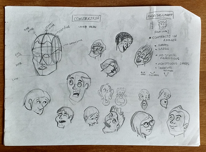 Primeiras anotações do curso de Stephen Silve do Schoolism