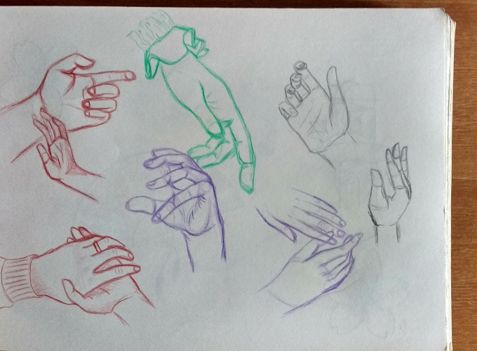 Estudos de mãos