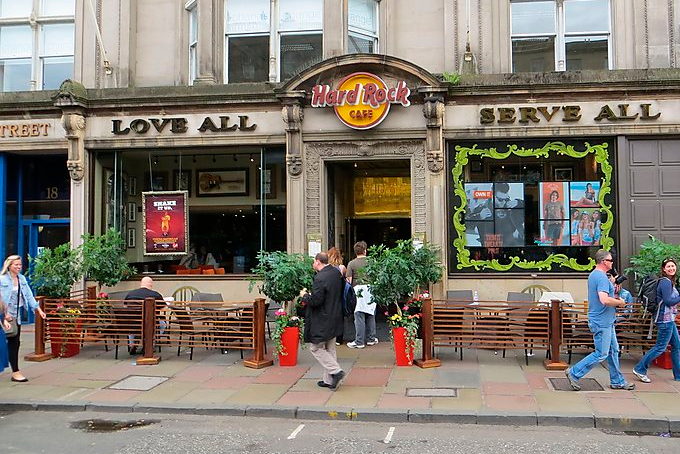 Comer em Edimburgo - Hard Rock Cafe